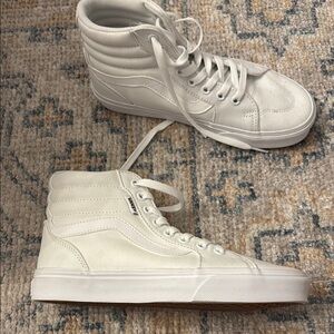 Vans White High-Top Sneakers